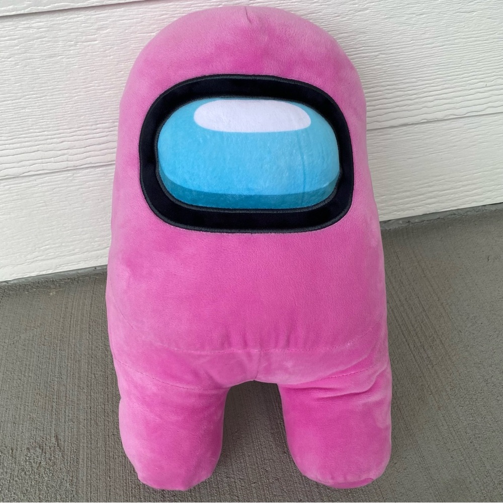 Toikido Among Us Premium 16” Inches Plush Stuffed Licensed Pink Roblox Plushie